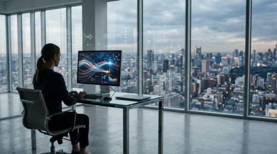 Professional SEO analyst monitoring crawl budget metrics on large e-commerce platform analytics
