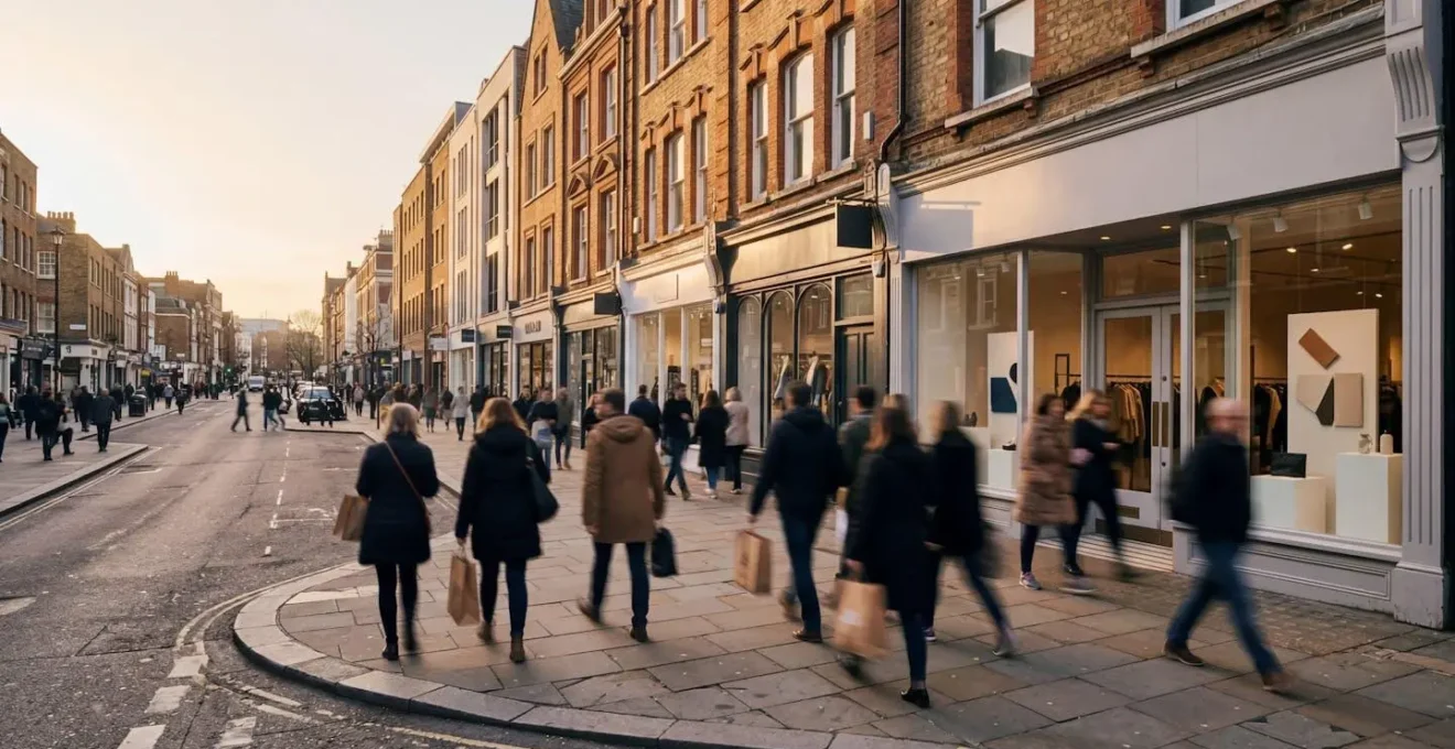 Strategic visualization of online-to-offline retail convergence in UK high street setting