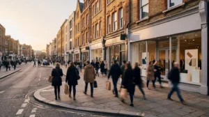 Strategic visualization of online-to-offline retail convergence in UK high street setting