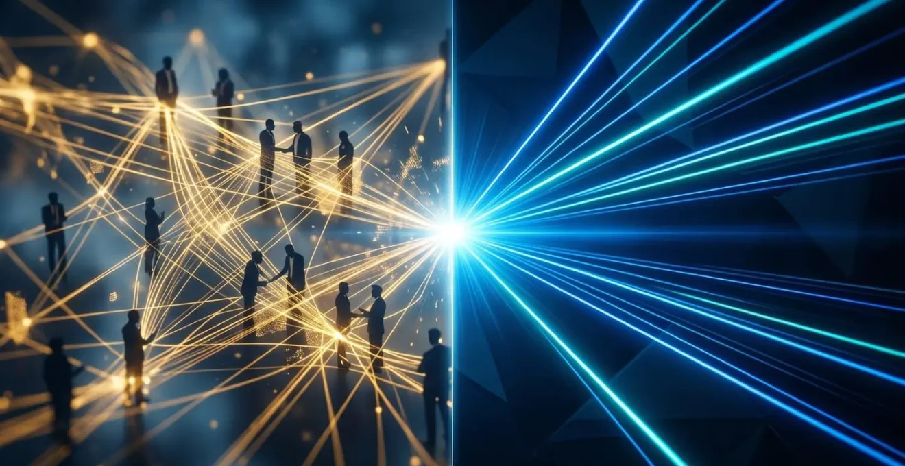 Visual representation of LinkedIn demand generation flowing into Google demand capture