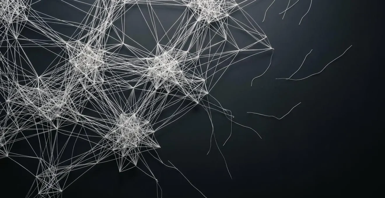 Network visualization showing disconnected nodes representing orphaned pages in website architecture