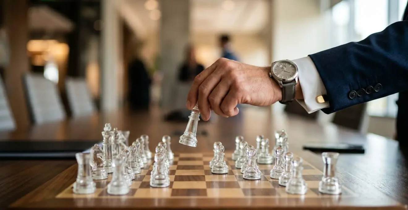 Human hand carefully selecting specific elements from a diverse array